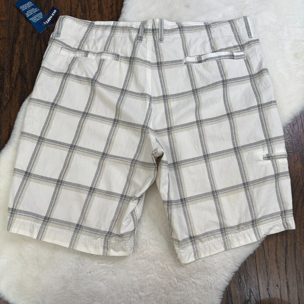 Old Navy Hybrid Shorts 40 Plaid Swim to Street Quick-Dry Board Shorts Men's NWT - Picture 4 of 12